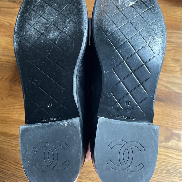 Chanel Quilted Moccasins in Black size 40 - Picture 4 of 10